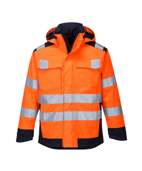 Portwest MV70 - Modaflame Rain Multi Norm Arc Jacket - OrNa - R