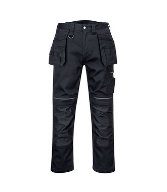 PW347 - PW3 Katoenen Worker Holters broek - Black - R