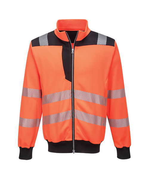 Portwest PW370 - PW3 Hi-Vis Sweatshirt Zippé - OrBk - R