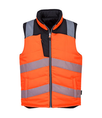 PW374 - PW3 Hoge zichtbaarheid Bodywarmer - OrBk - R