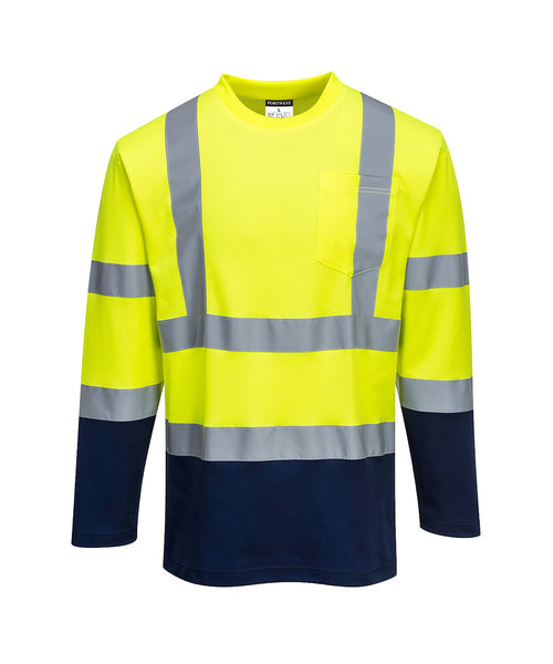 Portwest S280 - Zweifarbiges Baumwoll-Komfort-T-Shirt - YeNa - R