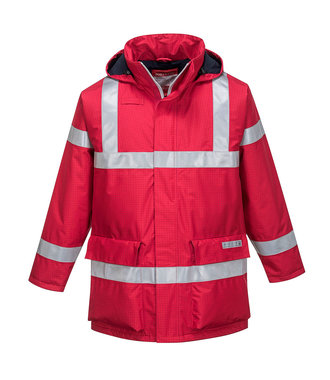 S785 - Veste de pluie FR anti-statique Bizflame - Red - R