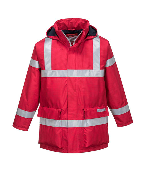 Portwest S785 - Bizflame Rain Anti-Static FR Jacket - Red - R