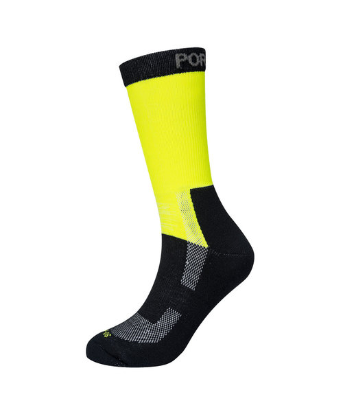 Portwest SK27 - Lightweight Hi-Visibility Sock - Yellow - R