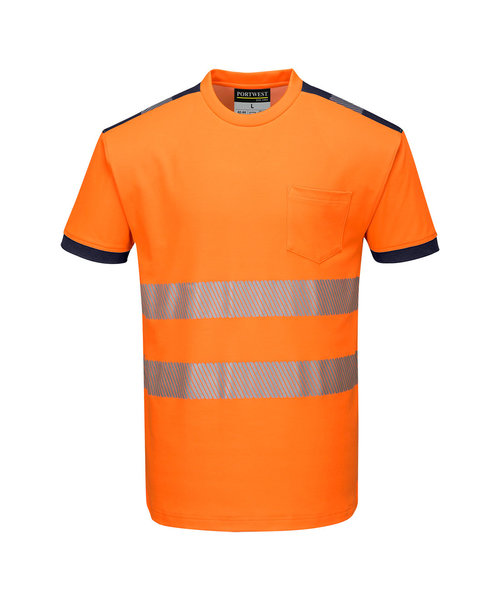Portwest T181 - PW3 Hi-Vis Vision T-Shirt Korte Mouw - OrNa - R