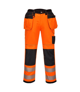 T501 - PW3 Hi-Vis Holster Work Trouser - OrBk - R