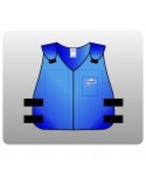 Techniche HyperKewl TechKewl Phase Changing cooling vest (6625 6626) with front zip - recommended under coverall