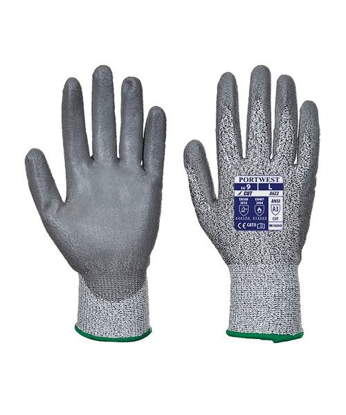 Portwest A622 - Cut 5 PU Palm Glove - GreyGrey - R - sales