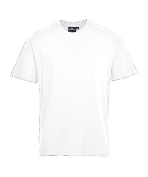 Portwest B195 - Turin Premium T-Shirt - White - R - uitverkoop