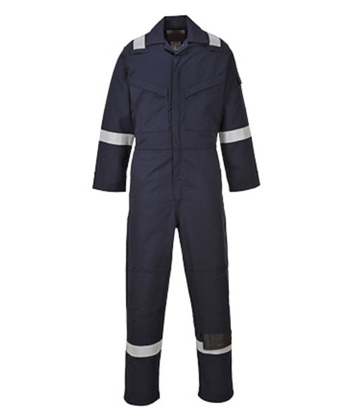 Portwest FR50 - Combinaison Flamme Résistant et Antistatique 350g - Navy - R - liquidation