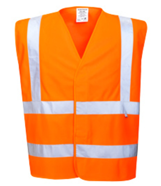 FR71 - Gilet HV antistatique et flamme résistant - Orange - R - liquidation