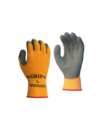 Showa 454 Latex Koudebestendig  werkhandschoen oranje/grijs