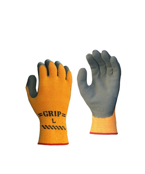 Showa Showa 454 Latex Kältebeständiger Arbeitshandschuh orange/grau