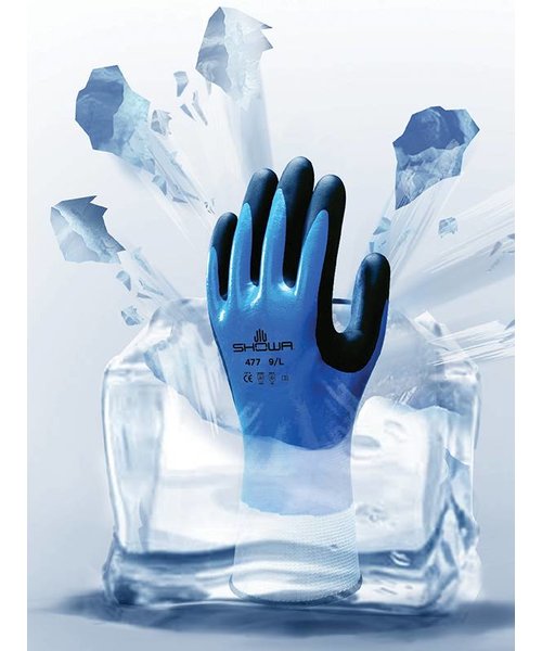 Showa Gants anti-froid Showa 477 avec poignée en mousse de nitrile