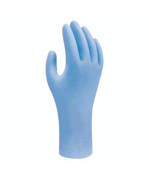 Showa Gants jetables Showa 7502PF EBT en distributeur de 0,06 mm d'épaisseur et de 240 mm de longueur (200 pièces)