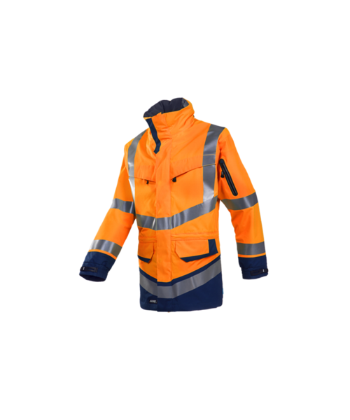 Sioen 708Z PARKA WINDSOR Neonorange / Marineblau