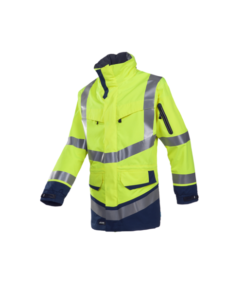 Sioen 708Z PARKA WINDSOR Fluo Geel / Marineblauw