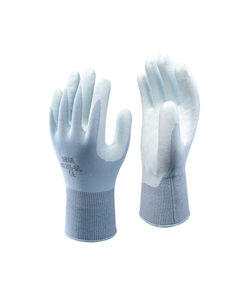 Showa Showa 265R Nitrile light blue work glove with good dexterity