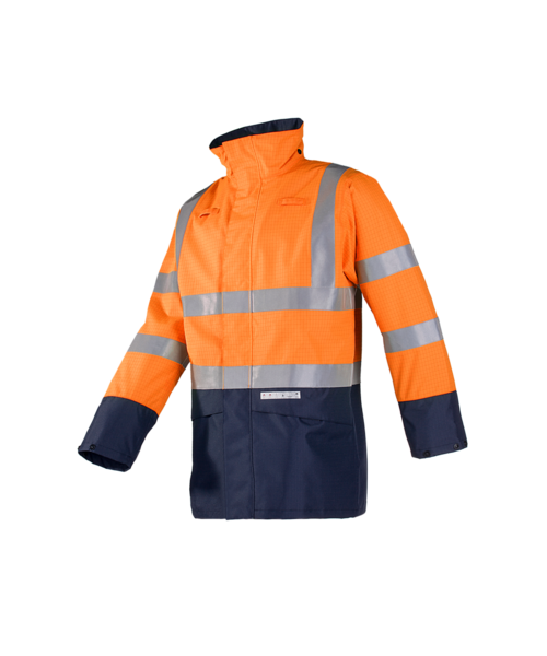 Sioen 7219 Veste Elliston Orange Fluo/Bleu Marine