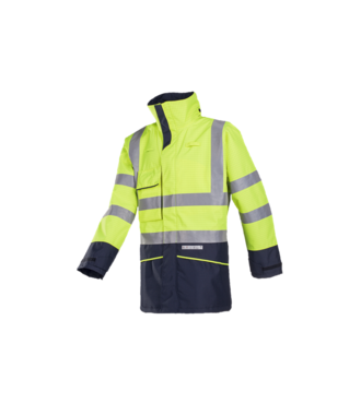 7223 Parka Hedland Jaune Fluo / Bleu Marine