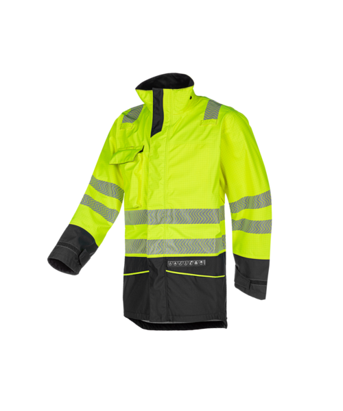 Sioen 7330 Excell parka Torvik Fluo Geel / Grijs