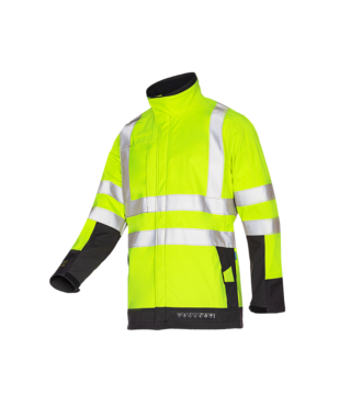 9633 Softshell Playford Fluo Geel / Grijs