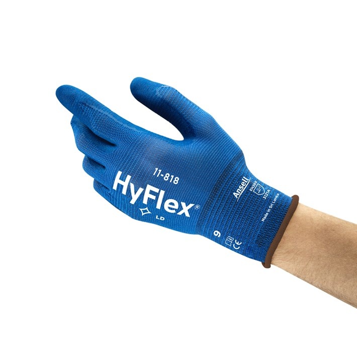 Ansell HyFlex 11-618 Gants de Travail Nylon Extensible Extra-Fin