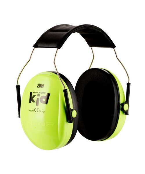 3M Safety 3M Peltor Kid Ear Muff H510AK neongrün - speziell für den Gehörschutz von Kindern entwickelt