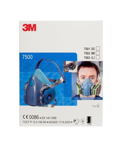 3M Safety 3M 7501 demi-masque silicone taille S