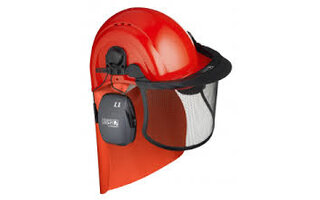 Combinaison casque et protection oculaire