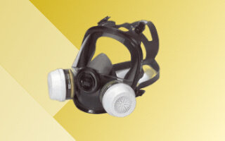 Full face masks and associated filters