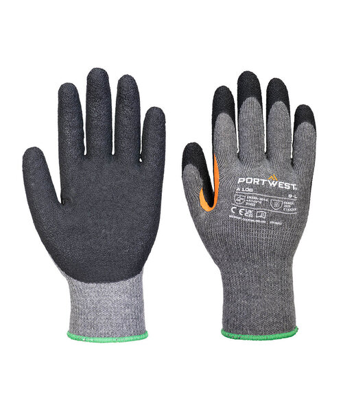 Portwest A106G8R - Grip 10 Latex-Handschuh mit verstärktem Daumen (Pk12) (R)