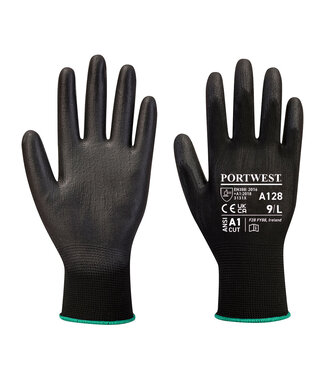 A128K8R - PU Palm Glove Latex Free (Retail Pack) (R)