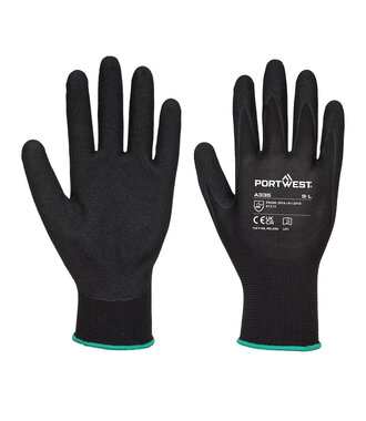 A335K8R - Dermi-Grip NPR15 Nitrile Sandy Glove (R)