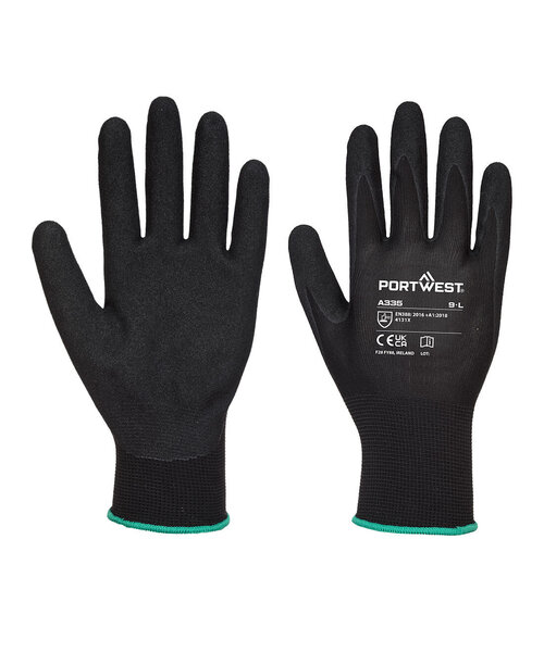 Portwest A335K8R - Gant Dermi-Grip NPR15 Nitrile Sablé (R)
