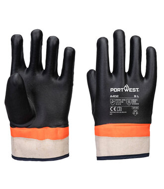 A402K1R - Grip PVC Double Dipped Sandy Glove  (R)