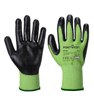 A645E8R - Green Cut Glove - Nitrile Foam (R)