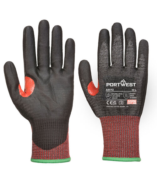 Portwest A670K8R - CS Cut F13 PU Glove (R)
