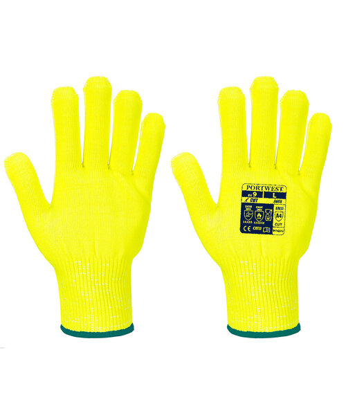 Portwest A688YER - Cut D13 Viz-Tex Liner Glove (R)