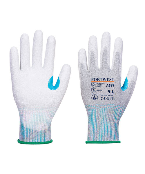 Portwest A699G6R - MR13 ESD PU Handschuh - 12er Pack (R)