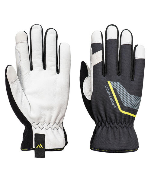 Portwest A775BKR - Stretch Utility Lederhandschuh (R)