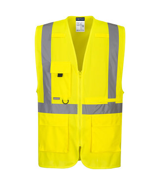 C357YER - Hi-Vis Executive Vest met Tablet zak.  (R)