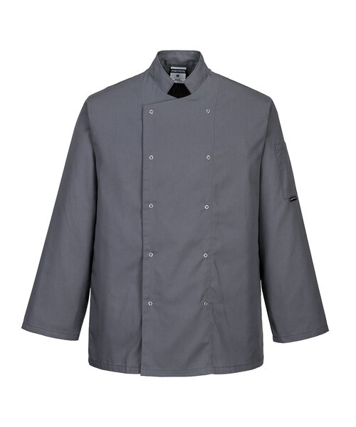 Portwest C833SGR - Veste de cuisine Suffolk (R)