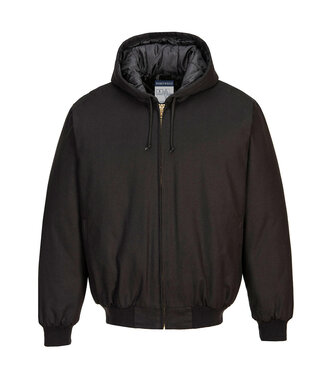 DC801BKR - Veste à capuche avec doublure en duvet de canard (R)