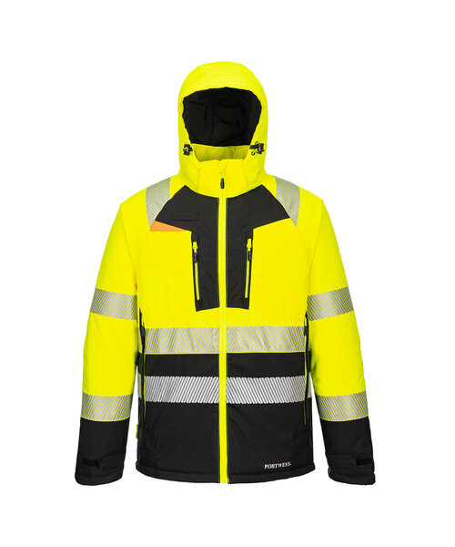 Portwest DX430YBR - DX4 Hi-Vis Class 2 Winter Jacket (R)