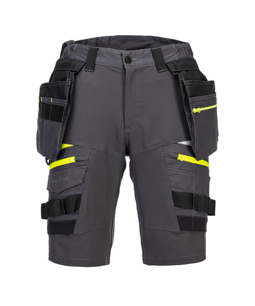 Portwest DX444MGR - DX4 afneembare korte broek met holsterzakken (R)