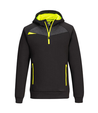 DX467BKR - DX4 Kapuzenpullover mit 1/4 Reißverschluss (R)