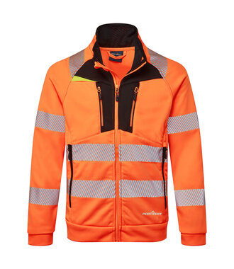 DX477OBR - Sweat zippé à col cheminée DX4 Hi-Vis (R)