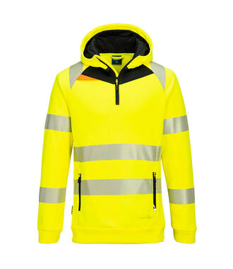 DX482YBR - DX4 Warnschutz Kapuzenpullover mit 1/4 Reißverschluss (R)