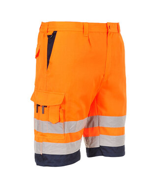 E043ONR - Bermuda HiVis Poly-coton (R)